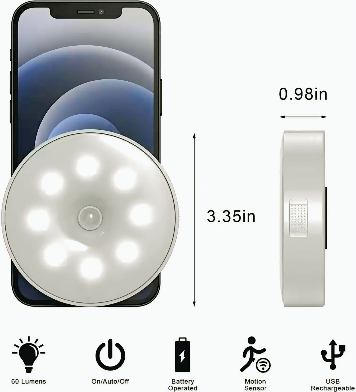 Motion Sensor LED Night Light – Auto ON/OFF